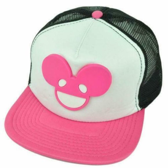 NEW! Deadmau5 Pink Logo Face Trucker Hat - Picture 2 of 5